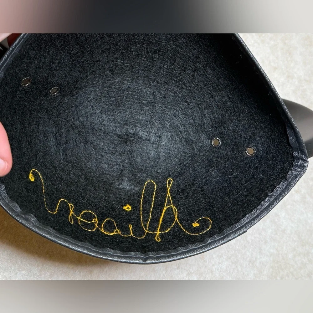 Disney Walt Disney World Kids Black Mickey Ears Hat with name Alison